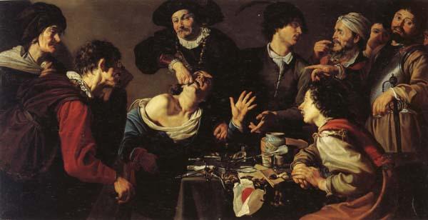 Theodoor Rombouts The Tooth-puller oil painting picture